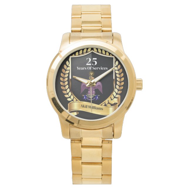 33 Gradenjaren van de Diensten Horloge (Voorkant)