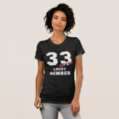 33 Het is mijn geluksgetal T-shirt (Voorkant volledig)