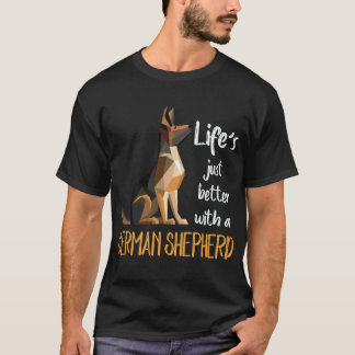33 Het leven is gewoon beter met een Duitse herder T-shirt