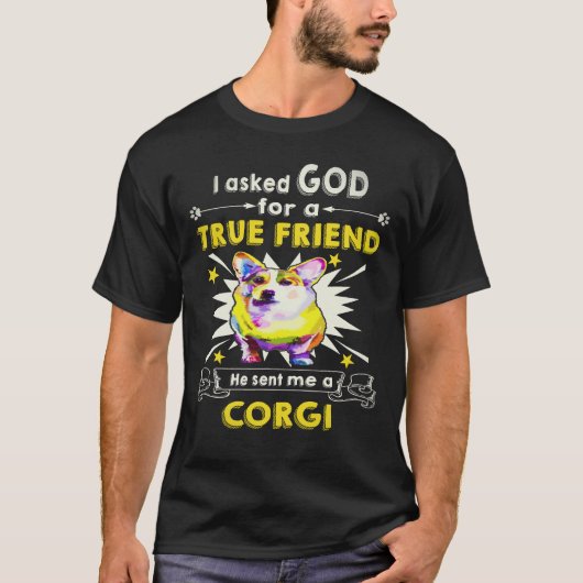 33 Hij Stuurde Me Een Corgi T-shirt (Voorkant)