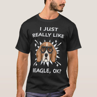 33 Ik vind Beagle gewoon echt leuk T-shirt