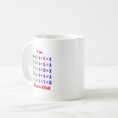 33 jaar oud! koffiemok (Voorkant links)