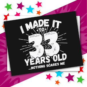 33 Jaar Oud Sarcastisch Meme Grappig 33e Verjaarda Briefkaart