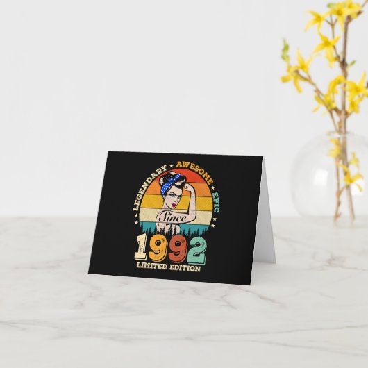 33 jaar oude Bday  33e verjaardag cadeau vrouwen Kaart (Gele Bloem)