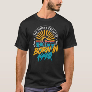33 jaar oude fietser geboren in 1990 33e verjaarda t-shirt