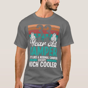 33 jaar oude kampeerder scoutingkamp 33 verjaardag t-shirt