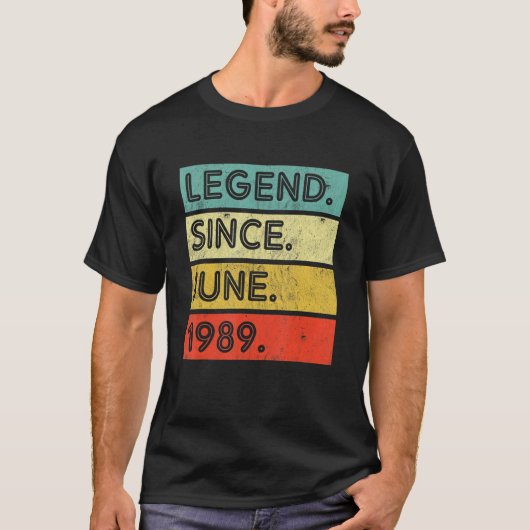 33 jaar oude legende sinds juni 1989 33e B T-shirt (Voorkant)