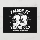 33 Jaar Oude Sarcastische Meme Leuk 33e Verjaardag Briefkaart (Voorkant)