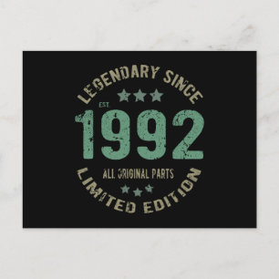 33 Jaar Oude Verjaardag Legende 33e Verjaardag Cad Briefkaart