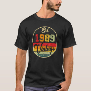 33 jaar oude Vintage 1989 33e dag B T-shirt