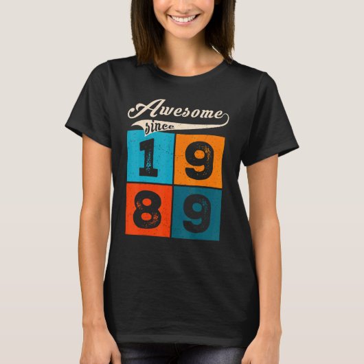 33-jarige Mannen Vrouwen op geboortedag Geweldige  T-shirt (Voorkant)