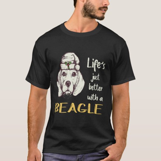 33 Leven is gewoon beter met een Beagle T-shirt (Voorkant)