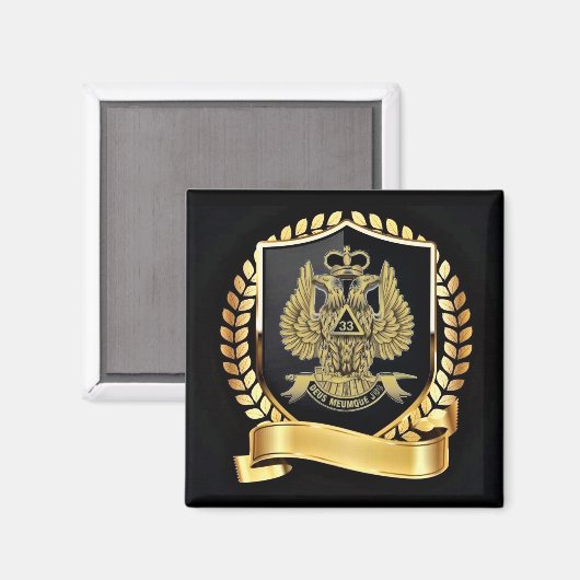 33 Mason voor graden Magneet (Voorkant / Achterkant)