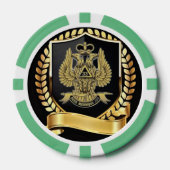 33 Mason voor graden Poker Chips (Voorkant)
