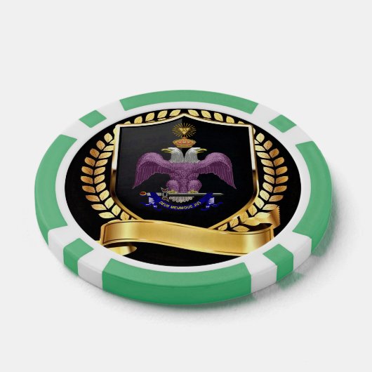 33 Mason voor graden Poker Chips (Enkel)