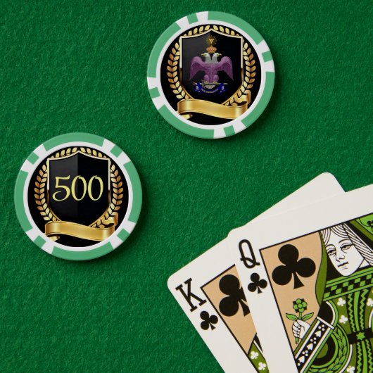 33 Mason voor graden Poker Chips (Pokertafel (Dubbel))