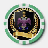 33 Mason voor graden Poker Chips (Voorkant)