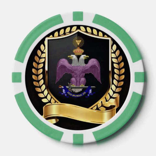 33 Mason voor graden Poker Chips (Voorkant)