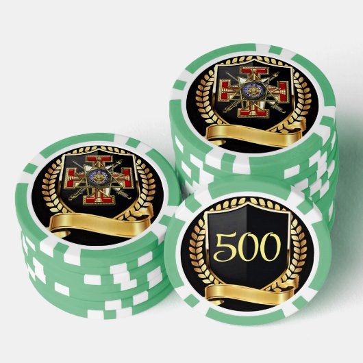 33 Mason voor graden Poker Chips (Opstapeling)