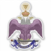 33 Mason voor graden Sticker (Voorkant)