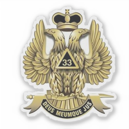 33 Mason voor graden Sticker (Voorkant)