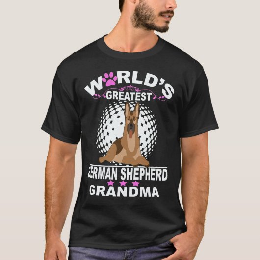 33 's Werelds Grootste Duitse Herders Oma Duits T-shirt (Voorkant)