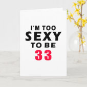 33 Verjaardag design Kaart (Gele Bloem)