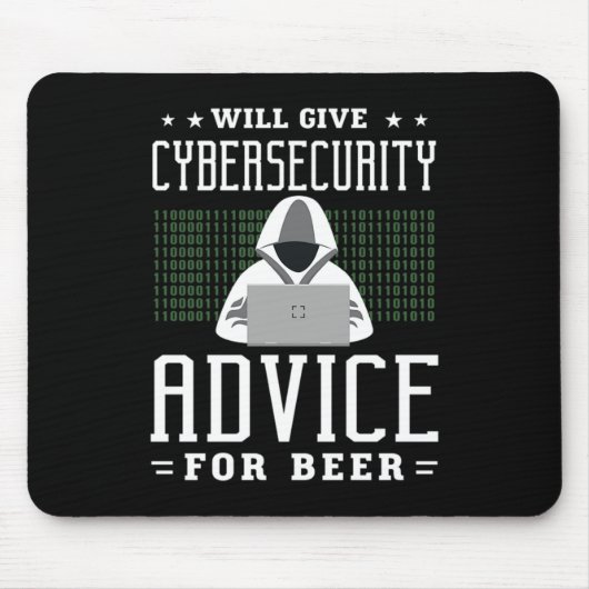 33.Zal Cybersecurity adviseren voor bier Muismat (Voorkant)
