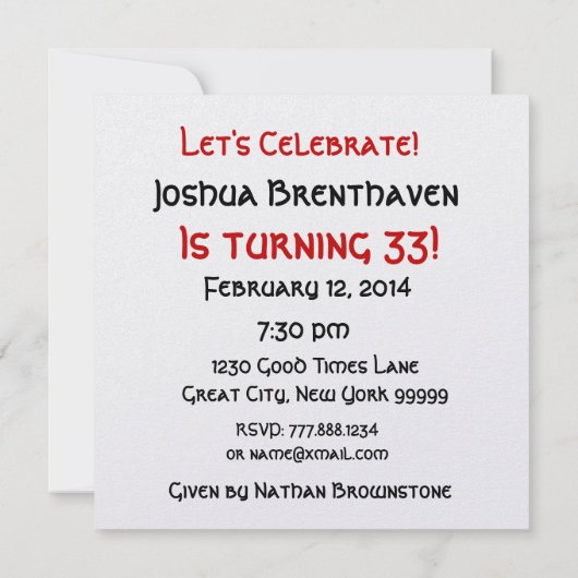 33e goudkaarsen en ballonmetaal kaart (Achterkant)