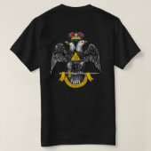 33e graad Noordelijke Rechtsmacht Schotse Rite T-shirt (Design achterkant)