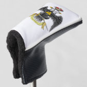 33e graad Schotse Rite Zwarte Adelaar Golfheadcover (3/4 voorkant)