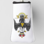 33e graad Schotse Rite Zwarte Adelaar Golfheadcover (Draai 90)