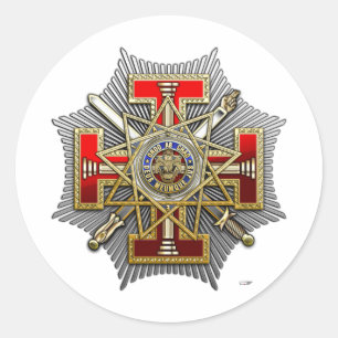 33e graad: Staatsinspecteur-generaal Ronde Sticker