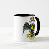 33e graads Scottish Rite Black Eagle Mok (Voorkant rechts)