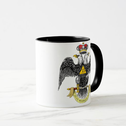 33e graads Scottish Rite Black Eagle Mok (Voorkant rechts)