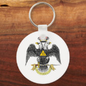 33e graads Scottish Rite Black Eagle Sleutelhanger (Voorkant)