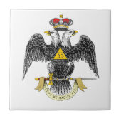 33e graads Scottish Rite Black Eagle Tegeltje (Voorkant)