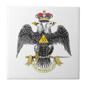 33e graads Scottish Rite Black Eagle Tegeltje
