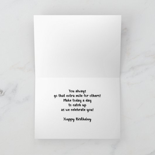 33e Man op zaterdag met zonnige achtergrond Kaart (Binnen)