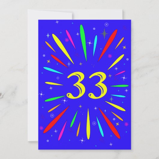 33e uitnodiging op zaterdag (Voorkant)