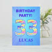 33e uitnodiging van de Partij van de Dagen Voeg ee (Staand voorkant)