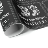 33e verjaardag: Art Deco geïnspireerd look "33" w Cadeaupapier (Rol Hoek)