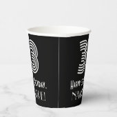 33e verjaardag — Art Deco Geïnspireerde look "33"  Papieren Bekers (Rechts)