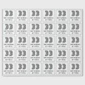 33e verjaardag: Art Deco Geïnspireerde stijl "33"  Cadeaupapier (Vlak)