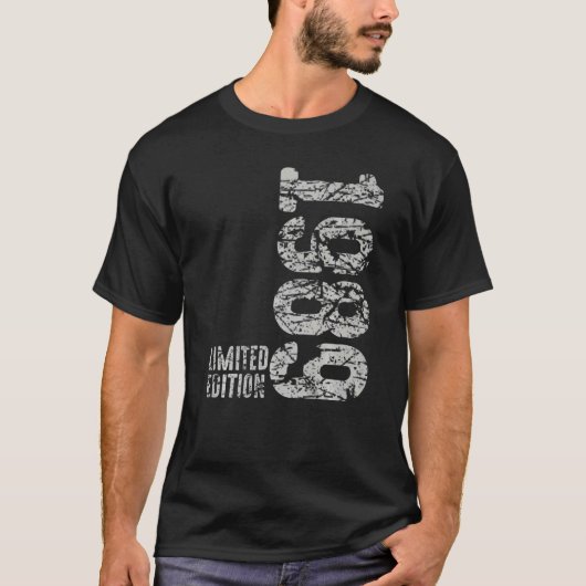 33e Verjaardag Dames Mannen 33 Jaar 1989 6 T-shirt (Voorkant)