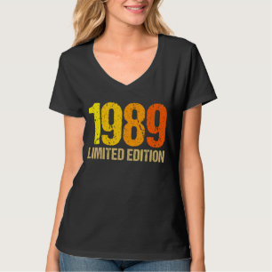 33e Verjaardag Dames Mannen 33 Jaar 1989 Cadeau 9 T-shirt