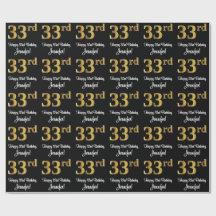 33e verjaardag: Elegante luxe Faux Gold look #