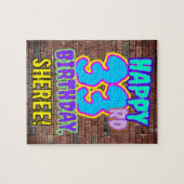 33e verjaardag ~ Fun, geïnspireerd door Urban Graf Legpuzzel (Horizontaal)