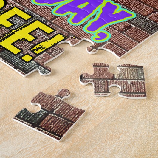 33e verjaardag ~ Fun, geïnspireerd door Urban Graf Legpuzzel (Zijkant)