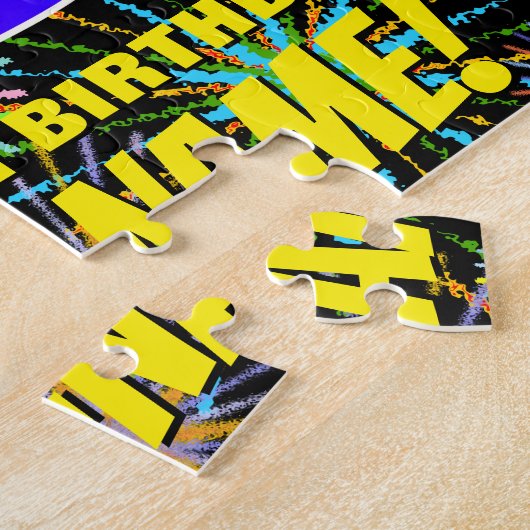 33e verjaardag: Fun, kleurrijk gevuurwerk Legpuzzel (Zijkant)
